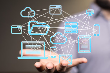 Cloud storage and Computing concept.