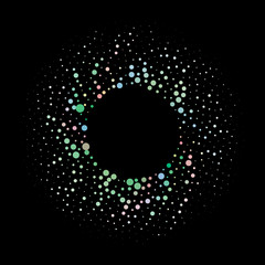 Halftone dotted background. Halftone effect vector pattern. Circle dots isolated on the white background..