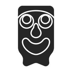 Totem vector icon.Black vector icon isolated on white background totem.