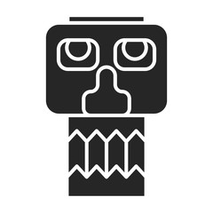 Totem vector icon.Black vector icon isolated on white background totem.