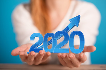 year 2020 business solution concept
