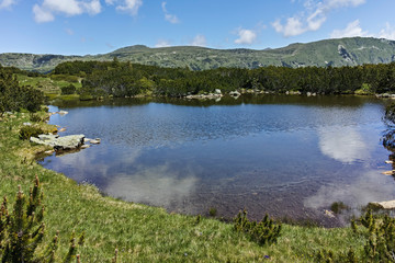 Fototapeta na wymiar Small lakes near The Fish Lakes (Ribni Ezera), Rila mountain
