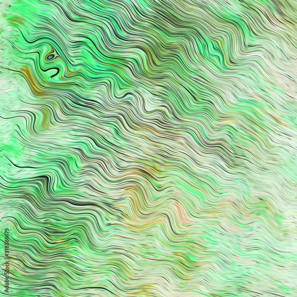 Aufkleber abstract background of a digital pattern in different green colors. abstract pixel pattern imitation