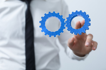 gear Technology setting concept background.