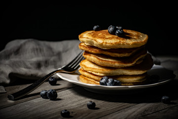 Pancakes with Blueberries