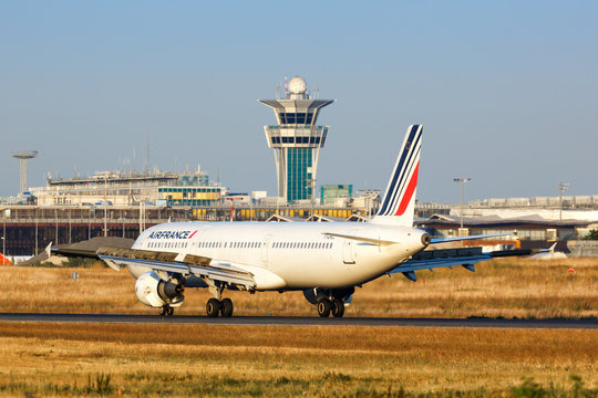 Air France Airbus A321 airplane Paris Orly airport