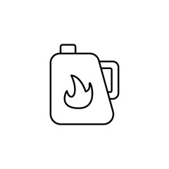 Obraz premium Gasoline, energy icon. Simple line, outline vector electro power icons for ui and ux, website or mobile application