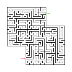 Abstract maze labyrinth with entry and exit. Vector labyrinth illustration EPS 10