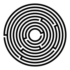 Abstract maze labyrinth with entry and exit. Vector labyrinth illustration EPS 10