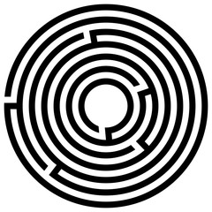 Abstract maze labyrinth with entry and exit. Vector labyrinth illustration EPS 10