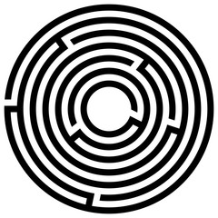 Abstract maze labyrinth with entry and exit. Vector labyrinth illustration EPS 10
