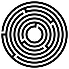 Abstract maze labyrinth with entry and exit. Vector labyrinth illustration EPS 10