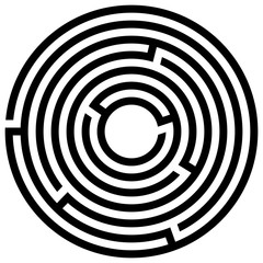Abstract maze labyrinth with entry and exit. Vector labyrinth illustration EPS 10