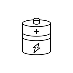 Rechargeable, energy icon. Simple line, outline vector electro power icons for ui and ux, website or mobile application