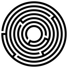 Abstract maze labyrinth with entry and exit. Vector labyrinth illustration EPS 10