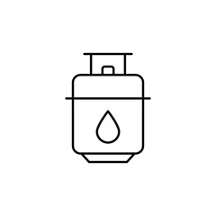 Gasoline, energy icon. Simple line, outline vector electro power icons for ui and ux, website or mobile application