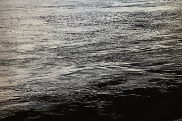 water surface at the sunny evening