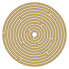 Abstract maze labyrinth with entry and exit. Vector labyrinth illustration EPS 10