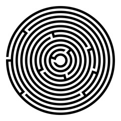 Abstract maze labyrinth with entry and exit. Vector labyrinth illustration EPS 10