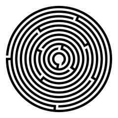 Abstract maze labyrinth with entry and exit. Vector labyrinth illustration EPS 10