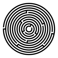 Abstract maze labyrinth with entry and exit. Vector labyrinth illustration EPS 10