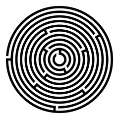 Abstract maze labyrinth with entry and exit. Vector labyrinth illustration EPS 10