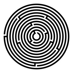 Abstract maze labyrinth with entry and exit. Vector labyrinth illustration EPS 10