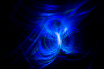 Abstract background with blue color light painting