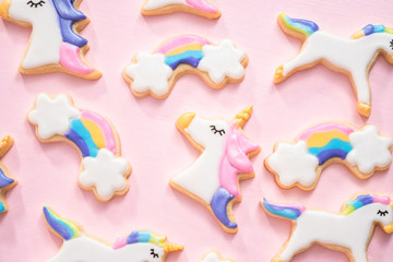 Unicorn sugar cookies