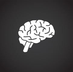 Human organ related icon on background for graphic and web design. Creative illustration concept symbol for web or mobile app