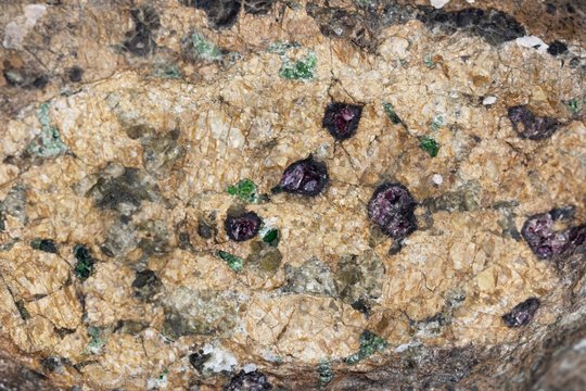Macro photo of a weathered Kimberlite rock surface, from Namibia.