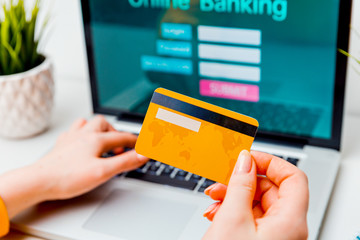 Alimoney document on the tablet and wooden gavel