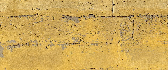Peeling Orange Paint on Morter