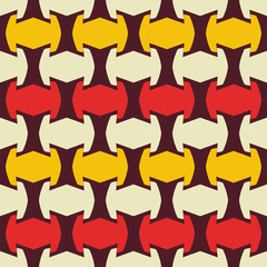 Seamless pattern with geometric shapes.