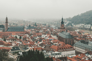 Spectacular aerial view on Heidelberg