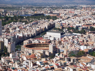 Fototapeta na wymiar Aerial view of the city of Alicante