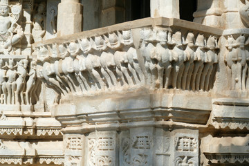 Exterior horses for chariot of sun god Surya