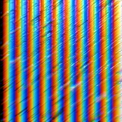 Blurred vertical striped lines with holographic colors.