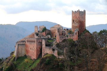 Obraz premium Château de Saint-Ulrich en Alsace