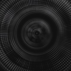 Abstract technology concept dark black background.
