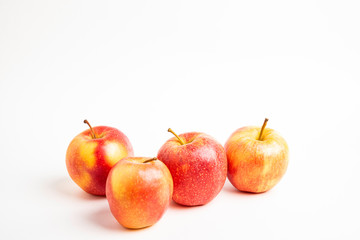 Fototapeta na wymiar Four Fresh Red Apples