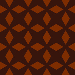 Seamless brown vintage art deco diamonds geometric pattern vector