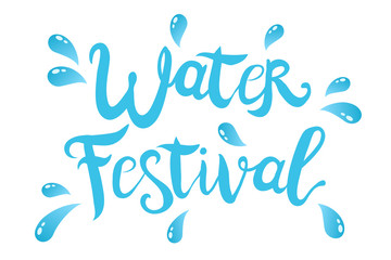 Logo for water festival