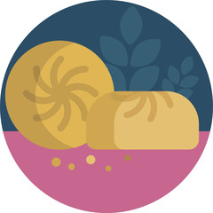 Bakery vector icons illustration cakes pies baking