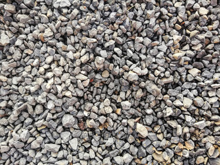texture of gravel stones on ground