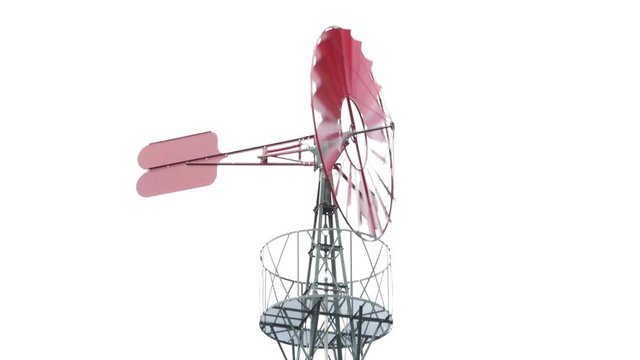 Windmill spinning in the wind