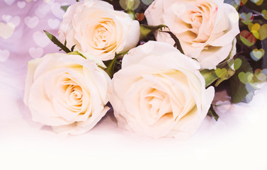 Obraz na płótnie Canvas White roses