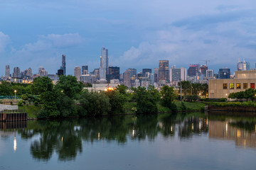 Fototapeta na wymiar Downtown Chicago panorama