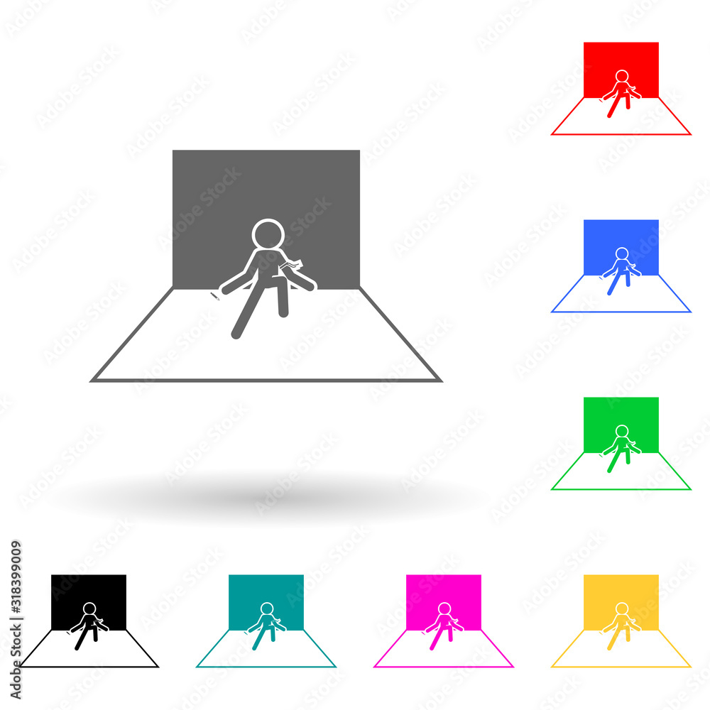 Poster drug overdose multi color style icon. simple glyph, flat vector of bad habbits icons for ui and ux, 