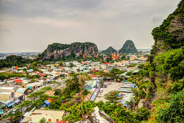 Naklejka premium Views in and around the Marble Mountains of Da Nang in Vietnam